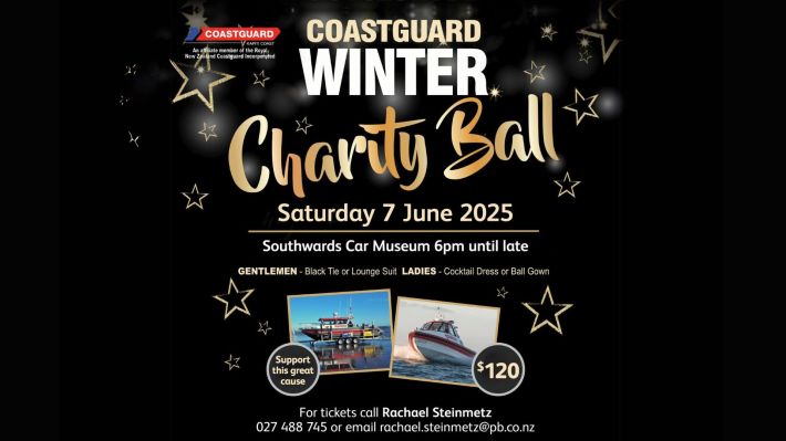 Support for the Kapiti Coastguard Charity Ball – A Night to Save Lives.